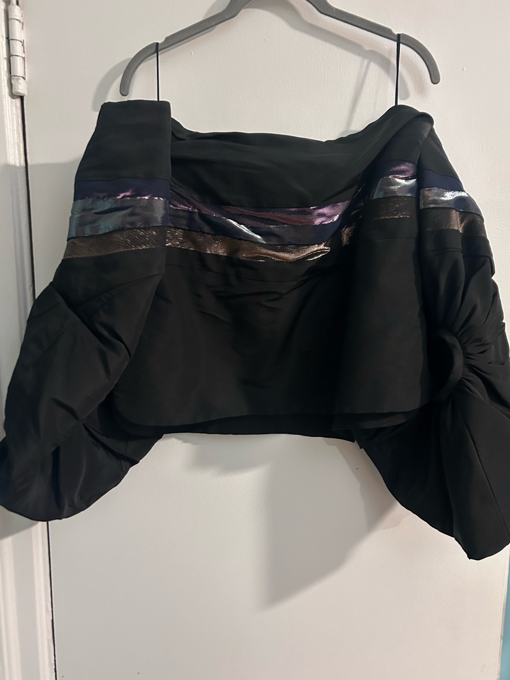 ROSIE ASSOULIN SILK BALLOON TOP. VERY RARE.